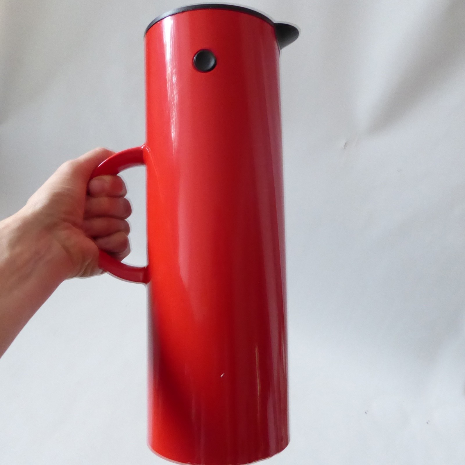 Vintage retro red Stelton EM77 Erik Magnussen vacuum jug coffee flask, Denmark - Image 4