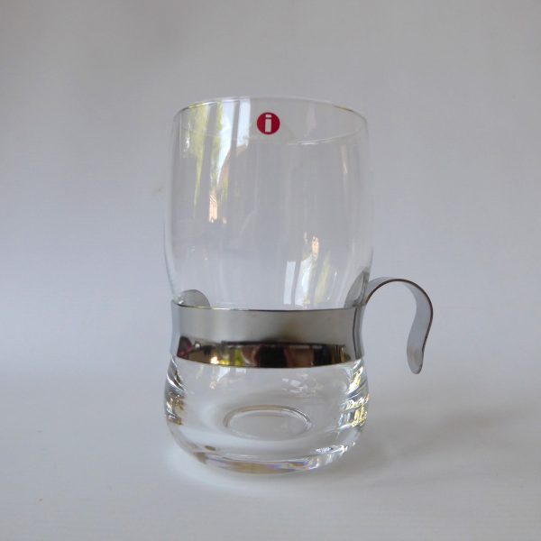 iittala Paula vintage tall coffee latte tea mug glass cup. Jorma Vennola Finland - Image 3
