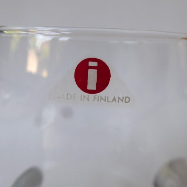 iittala Paula vintage tall coffee latte tea mug glass cup. Jorma Vennola Finland - Image 4