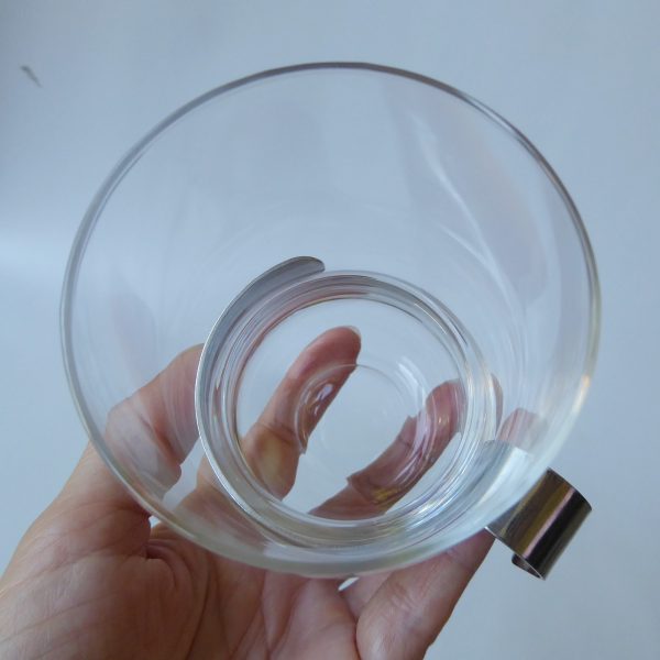 iittala Paula vintage tall coffee latte tea mug glass cup. Jorma Vennola Finland - Image 9