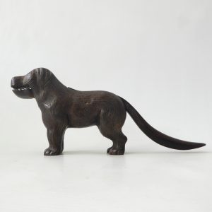 1920s antique vintage cast iron dog nut cracker, patented England 273480, metal