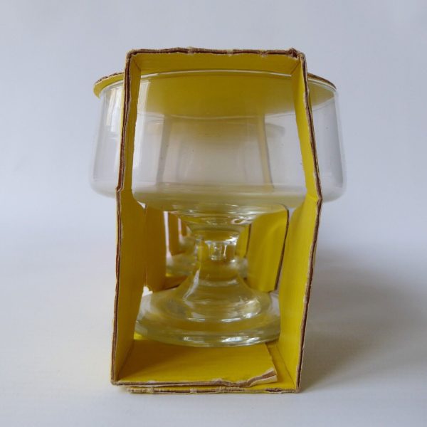 1970s vintage Dema Viking set 4 dessert sherbet ice-cream glasses, boxed retro - Image 8