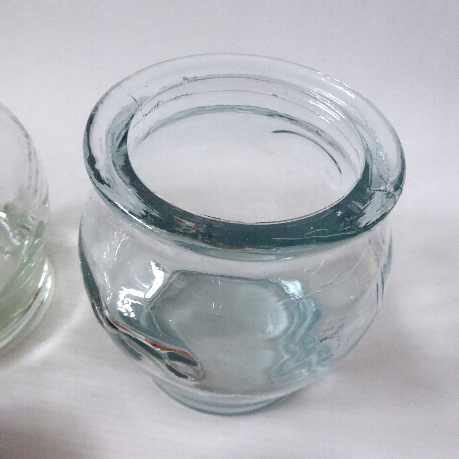 2 vintage glass jars & cork stoppers. Ben Rickert, made in Spain, recycled glass - Image 10