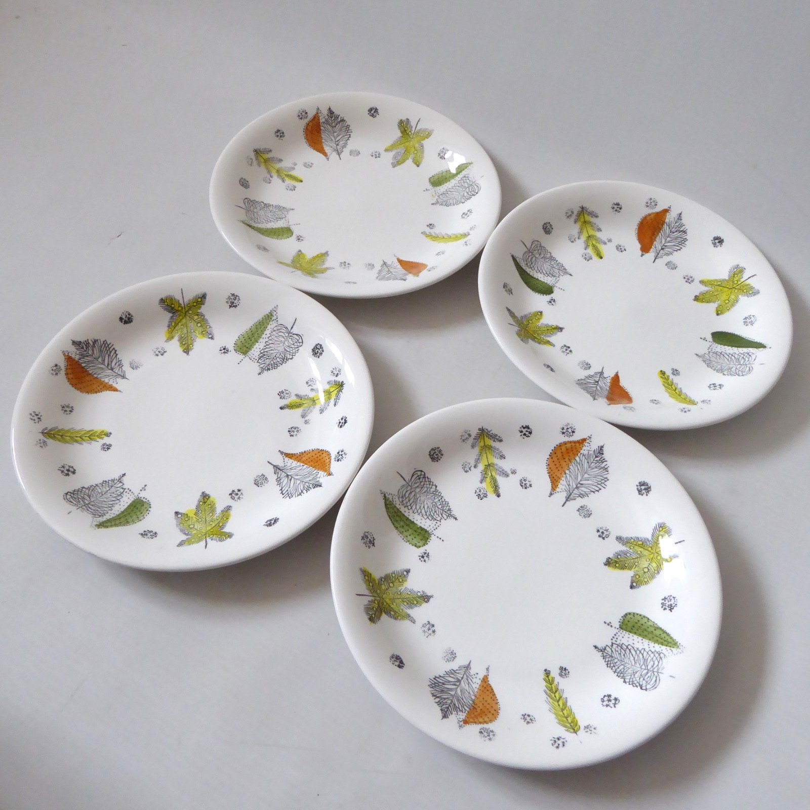 4 Kathie Winkle Palma Nova 6.5" side plates Broadhurst vintage ceramic ironstone - Image 2