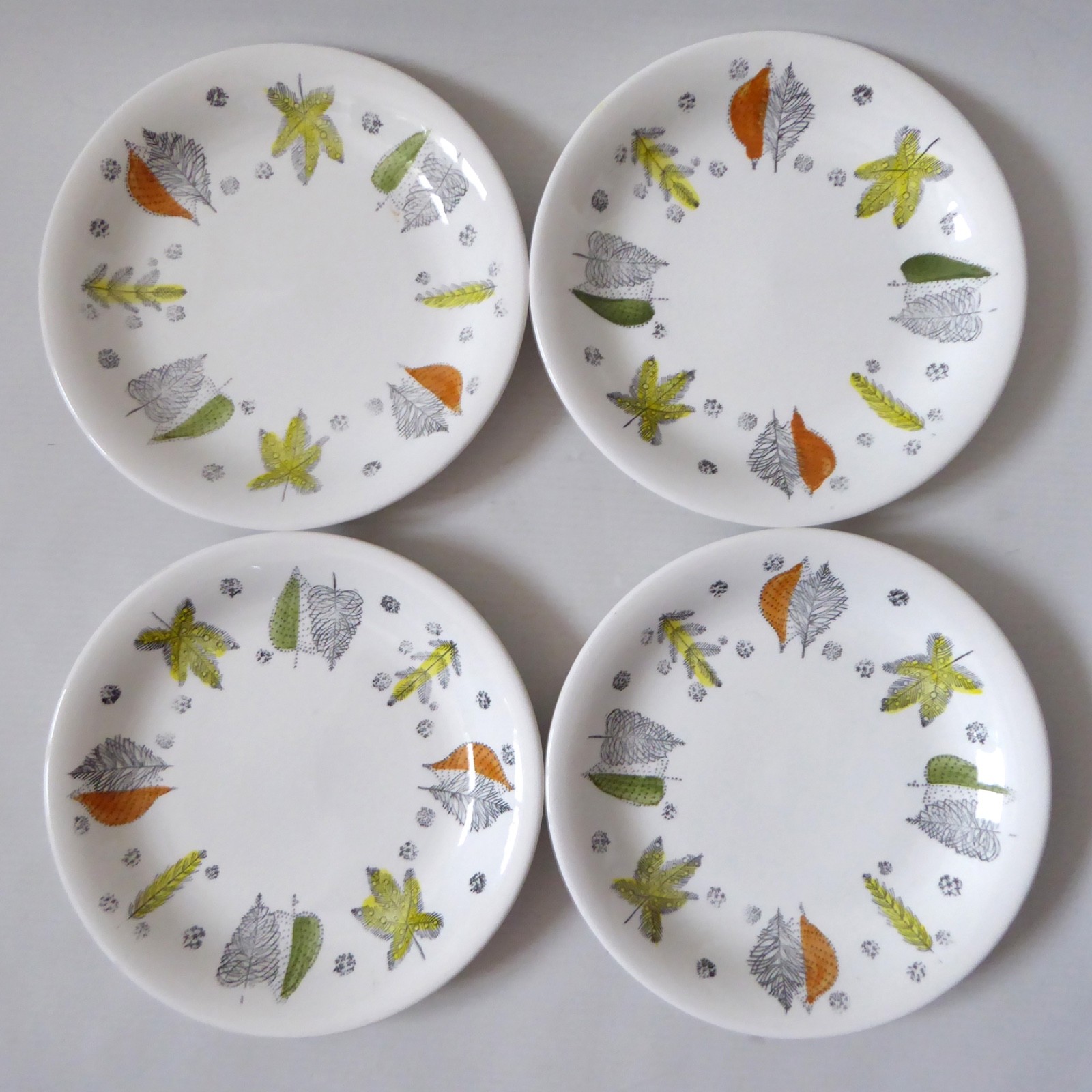 4 Kathie Winkle Palma Nova 6.5" side plates Broadhurst vintage ceramic ironstone