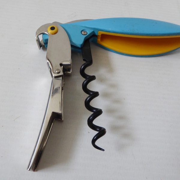 Alessi Parrot sommelier corkscrew, A. Mendini 2005. Blue yellow boxed. Barware - Image 15