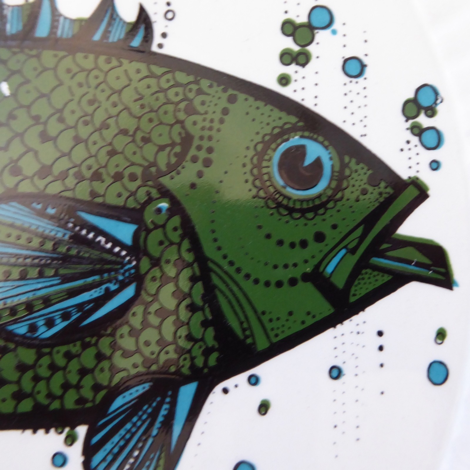 Aquarius fish series Washington Pottery ironstone oval plate platter, beefeater - Image 7