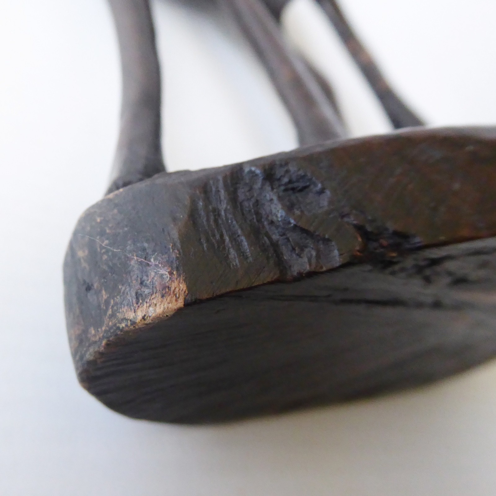 Black wood African gazelle antelope. Modernist sculpture, hand carved figurine - Image 15