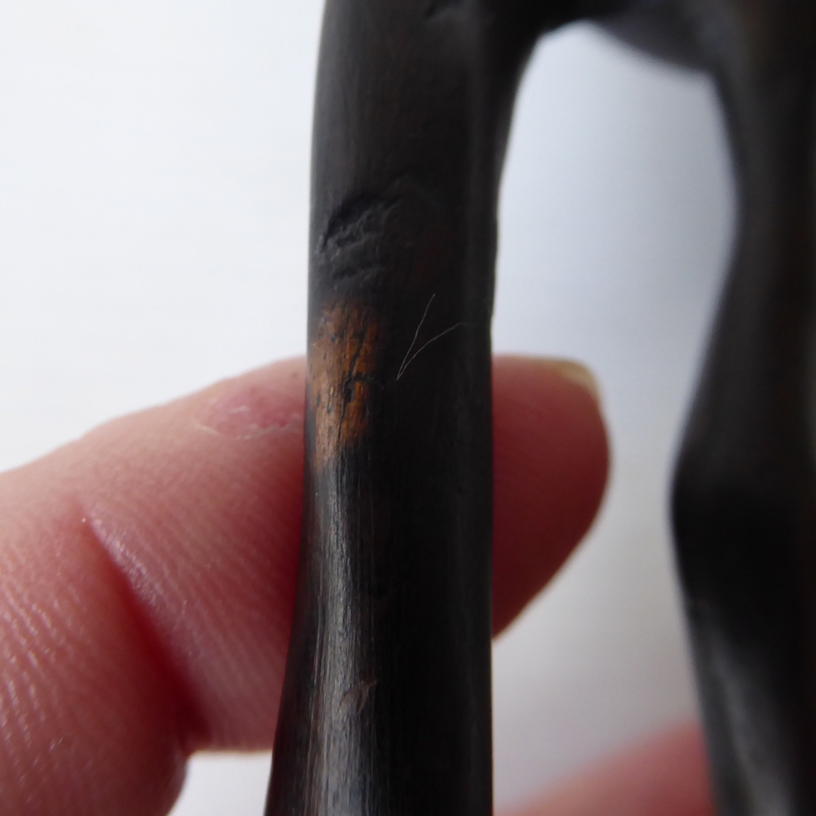 Black wood African gazelle antelope. Modernist sculpture, hand carved figurine - Image 16