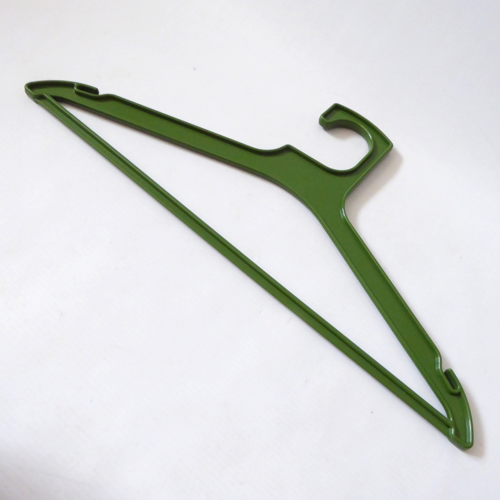 Danish Orth Ira olive khaki green vintage clothes coat hanger, 1970s 1980 retro - Image 3