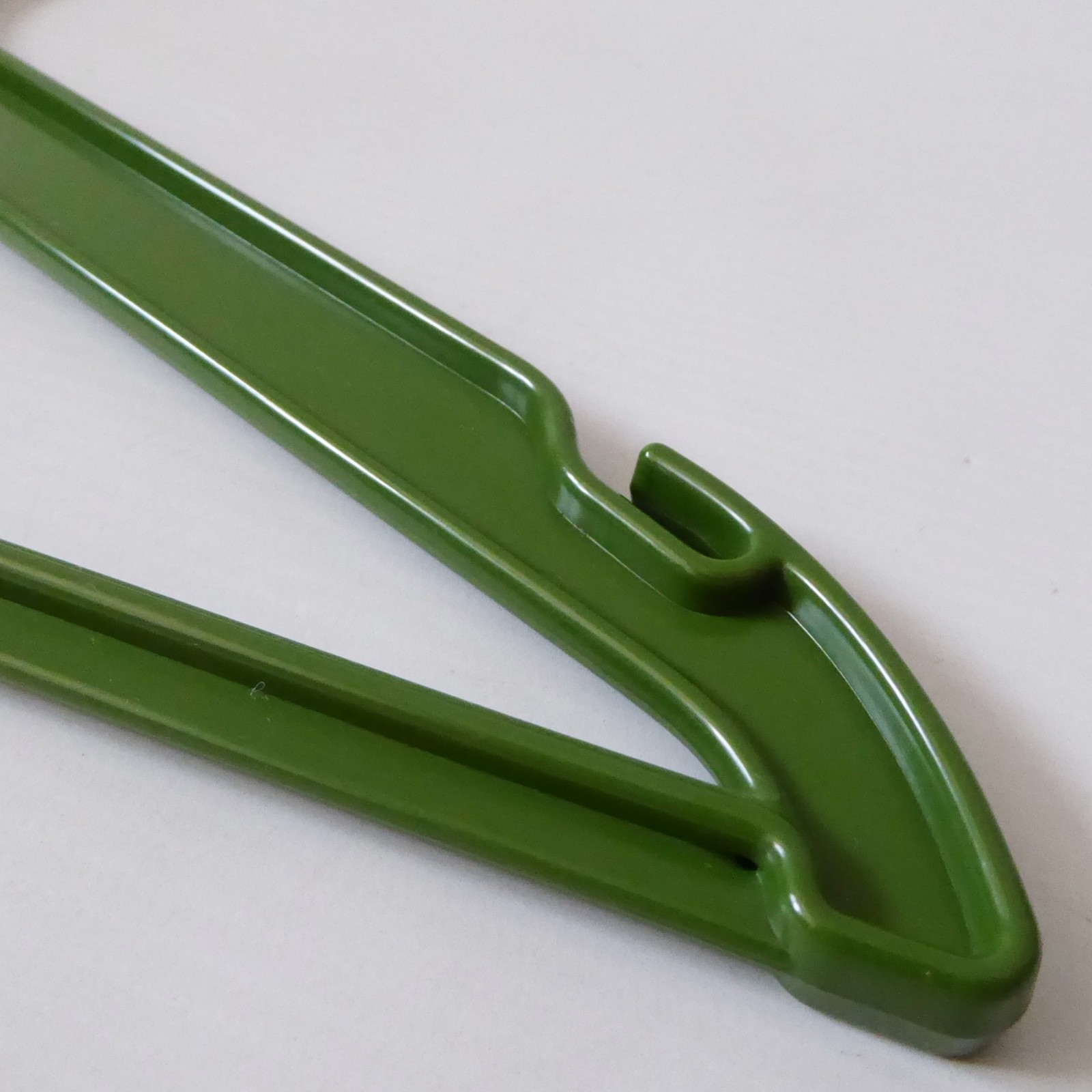 Danish Orth Ira olive khaki green vintage clothes coat hanger, 1970s 1980 retro - Image 4