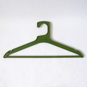 Danish Orth Ira olive khaki green vintage clothes coat hanger, 1970s 1980 retro