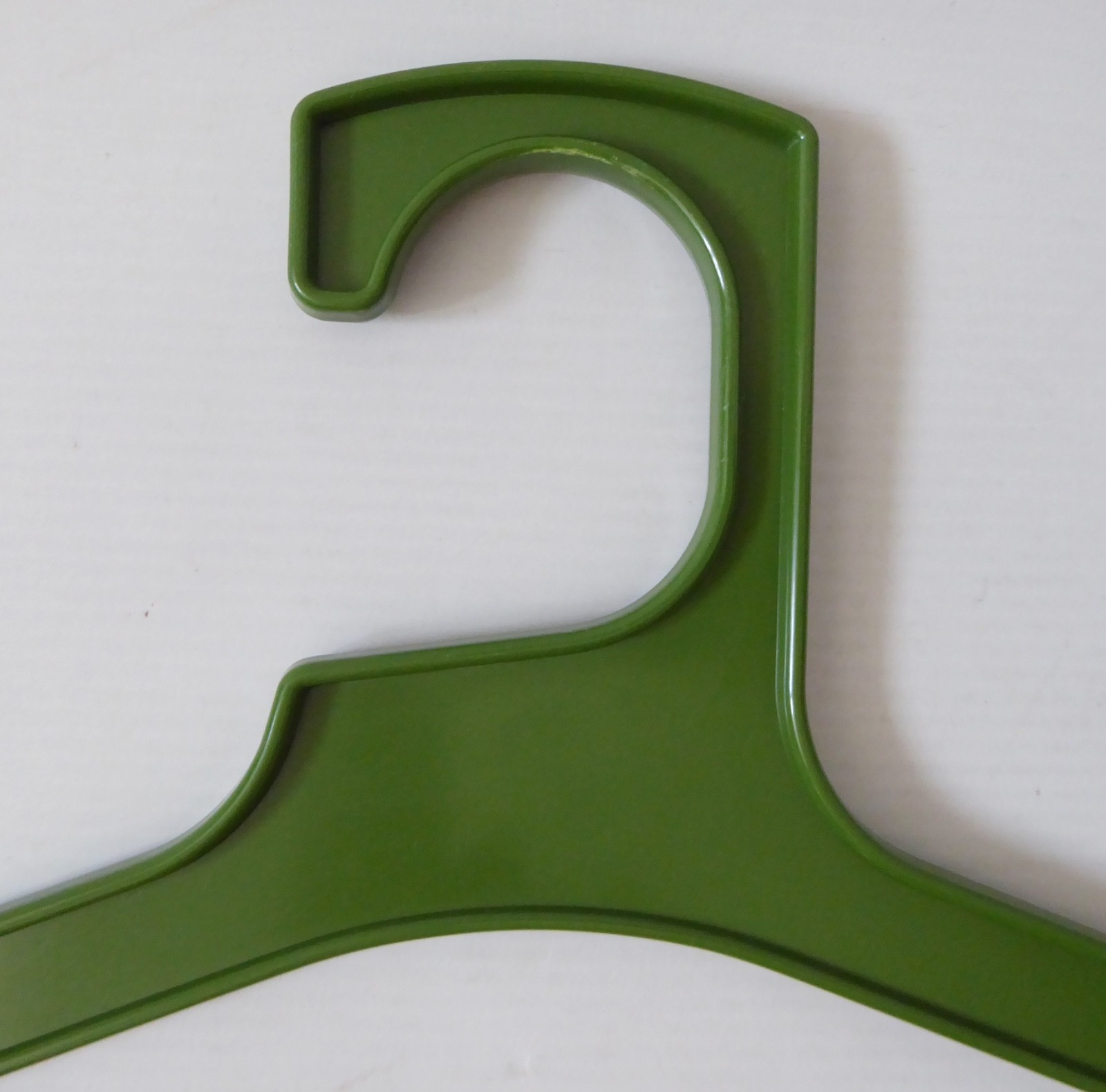 Danish Orth Ira olive khaki green vintage clothes coat hanger, 1970s 1980 retro - Image 5