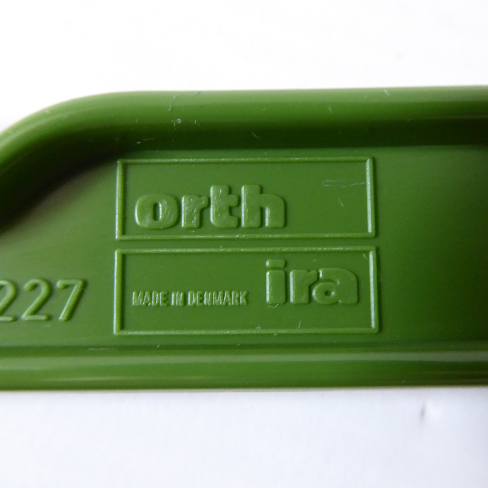 Danish Orth Ira olive khaki green vintage clothes coat hanger, 1970s 1980 retro - Image 7