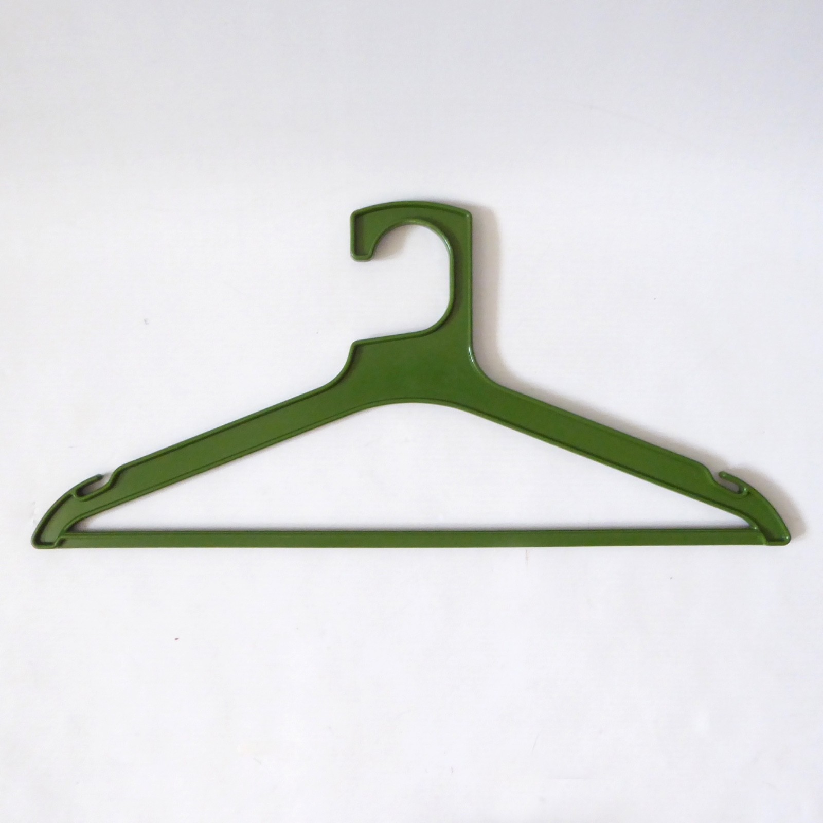 Danish Orth Ira olive khaki green vintage clothes coat hanger, 1970s 1980 retro