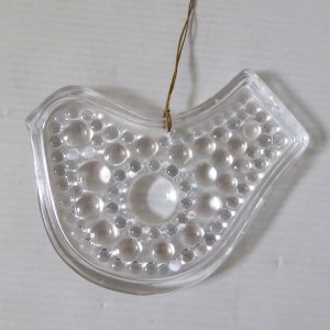 Hadeland Norway art glass bird, sun catcher, Christmas decoration hanging figure