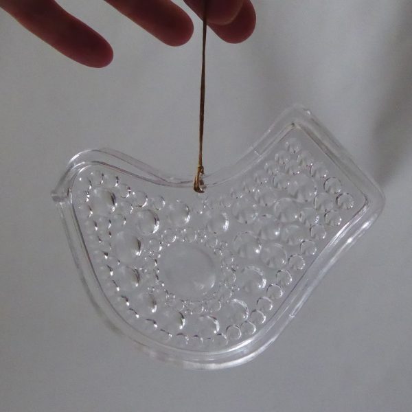 Hadeland Norway art glass bird, sun catcher, Christmas decoration hanging figure - Image 7