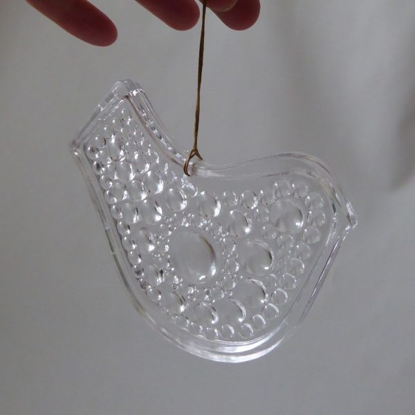 Hadeland Norway art glass bird, sun catcher, Christmas decoration hanging figure - Image 8