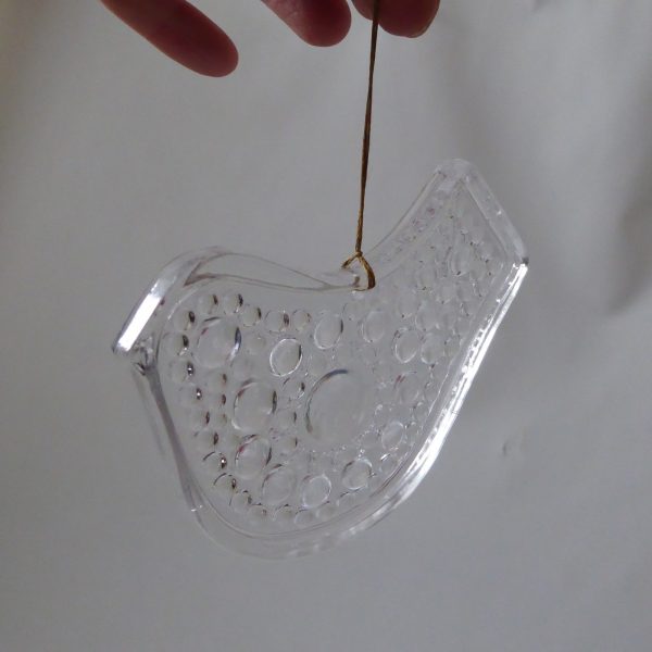 Hadeland Norway art glass bird, sun catcher, Christmas decoration hanging figure - Image 10