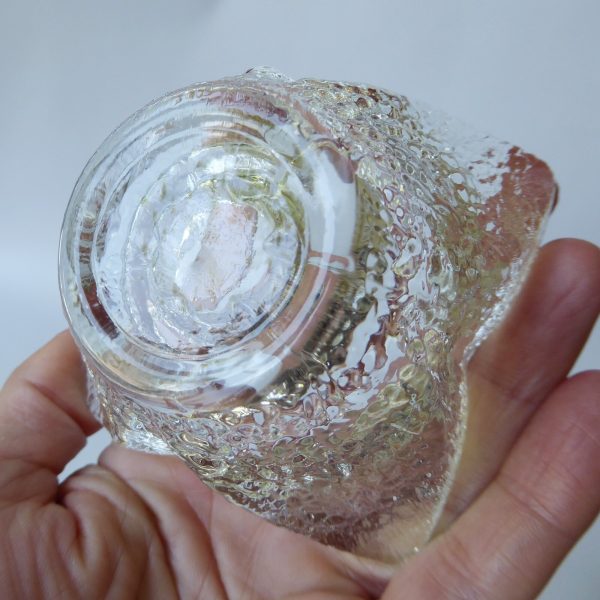 Indiana Glass votive tealight/taper dinner candle holder. Icy Scandi style retro - Image 11