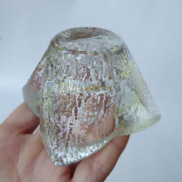 Indiana Glass votive tealight/taper dinner candle holder. Icy Scandi style retro - Image 12
