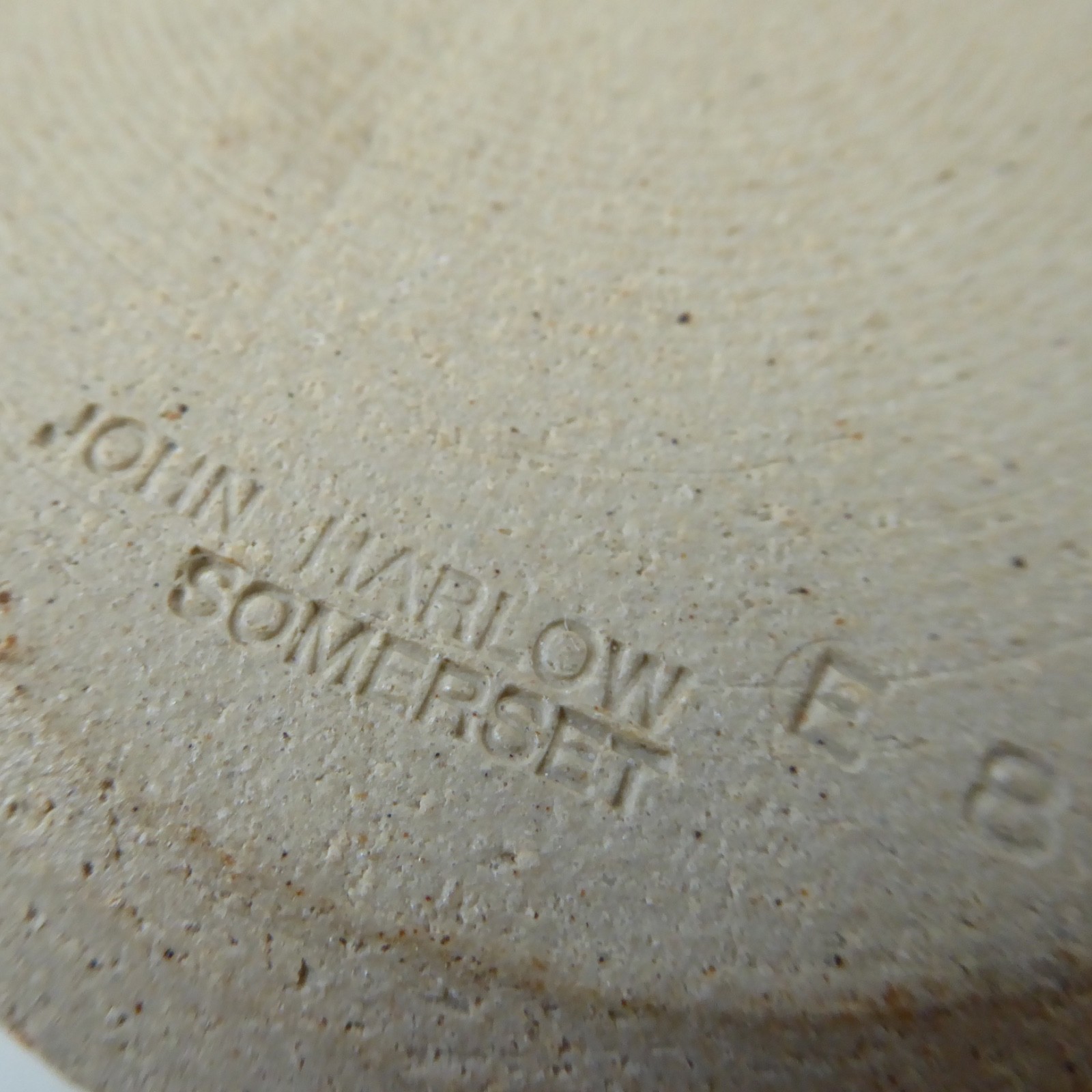 John Harlow vintage studio pottery small stoneware bowl, decorative glazed inner - Image 10