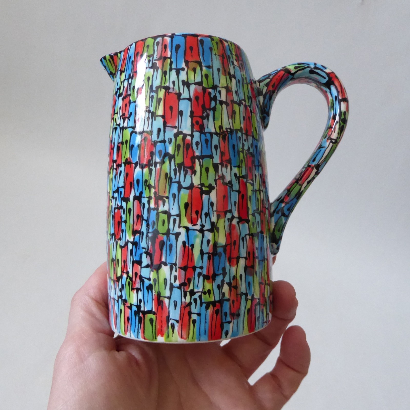 Katherine Barney Elsing Norfolk studio pottery ceramic jug pitcher, contemporary - Image 3