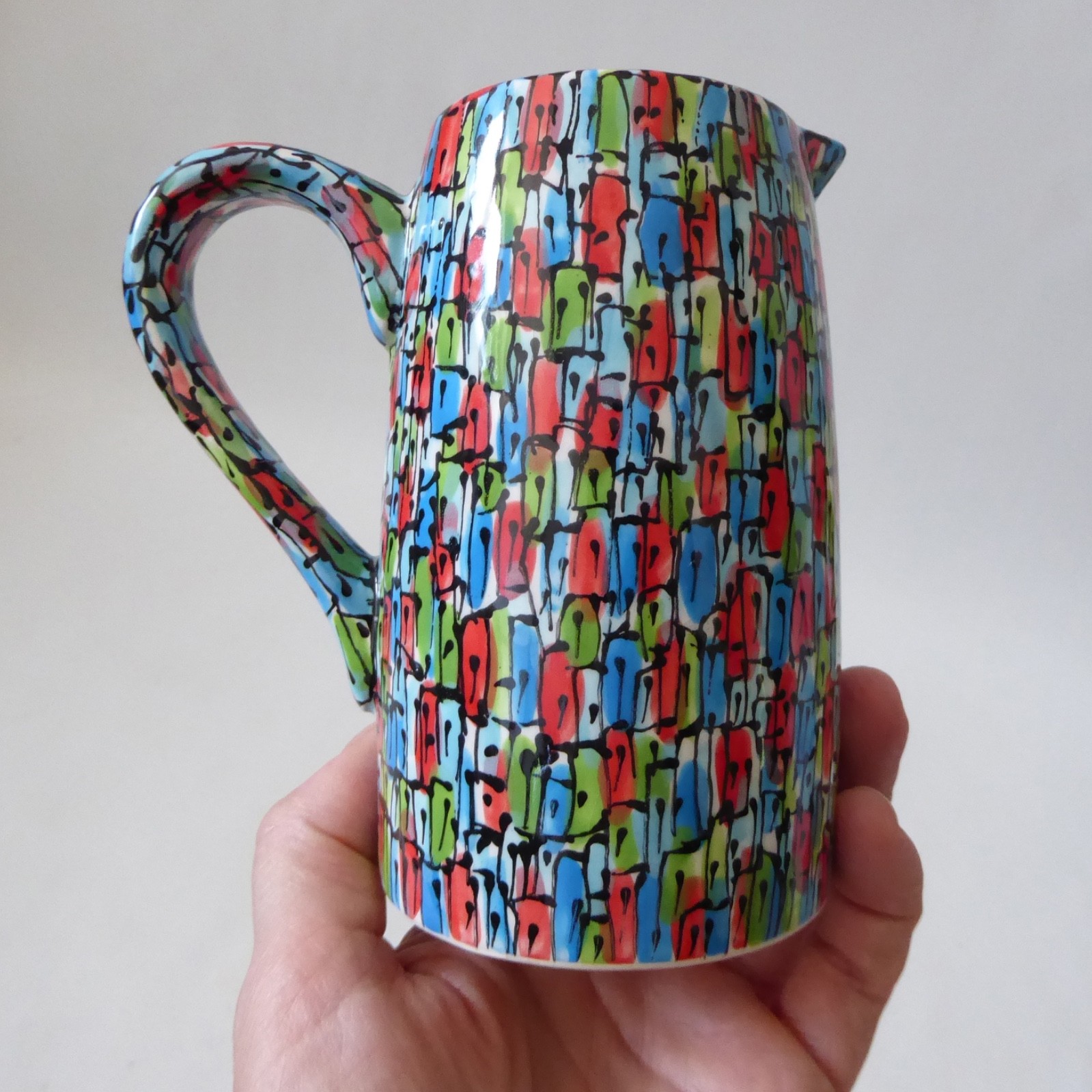 Katherine Barney Elsing Norfolk studio pottery ceramic jug pitcher, contemporary - Image 8
