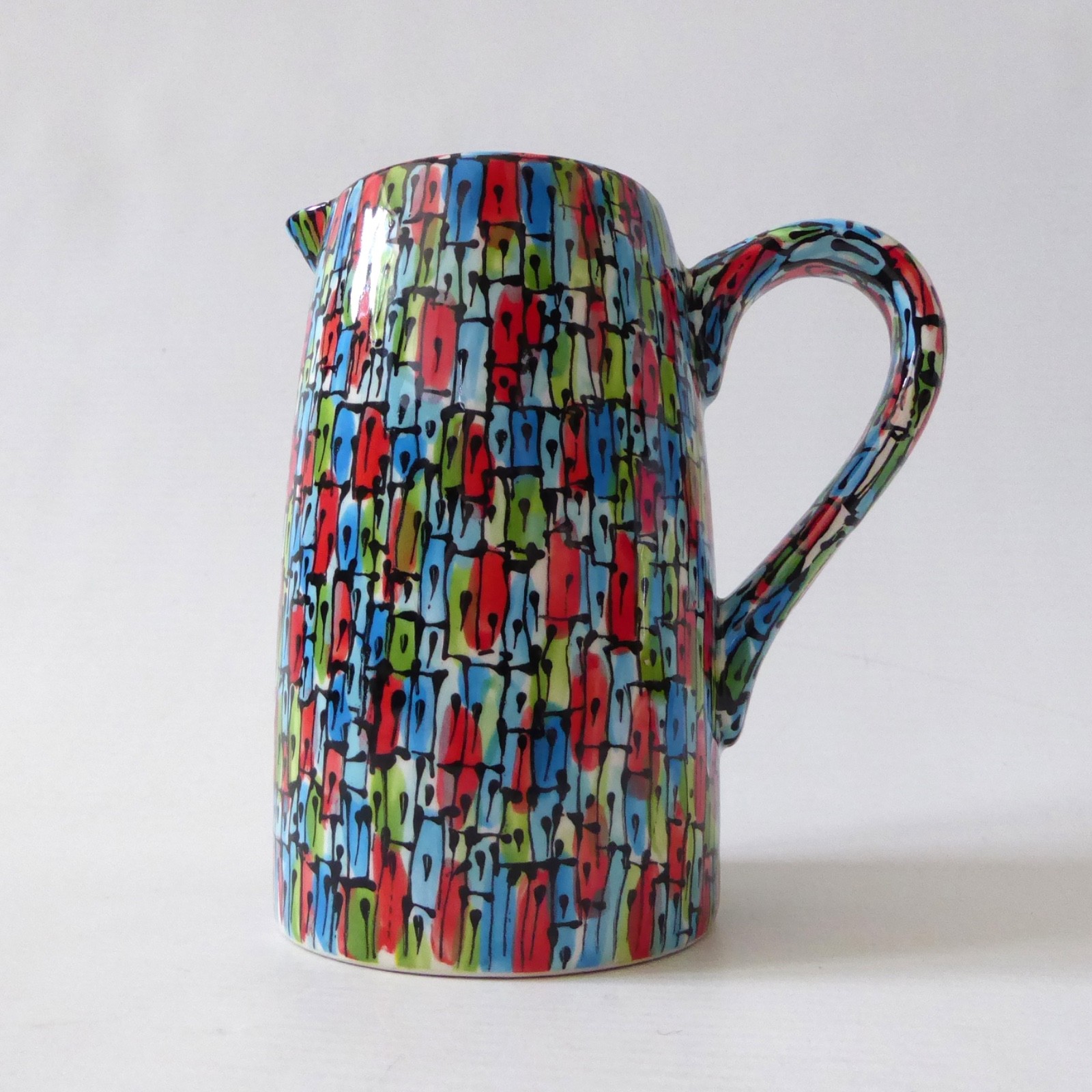Katherine Barney Elsing Norfolk studio pottery ceramic jug pitcher, contemporary