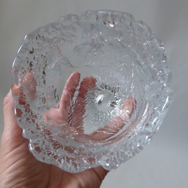 Kosta Boda Rhapsody goblet chalice bowl, Kjell Engman, art glass Sweden. Swedish - Image 12