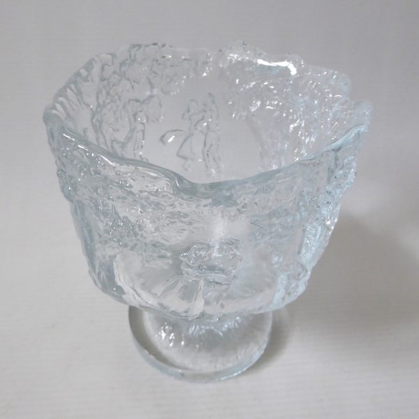 Kosta Boda Rhapsody goblet chalice bowl, Kjell Engman, art glass Sweden. Swedish - Image 5