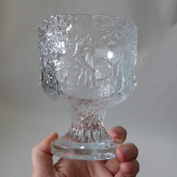 Kosta Boda Rhapsody goblet chalice bowl, Kjell Engman, art glass Sweden. Swedish - Image 8