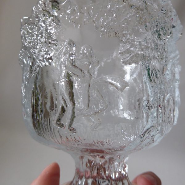 Kosta Boda Rhapsody goblet chalice bowl, Kjell Engman, art glass Sweden. Swedish - Image 10