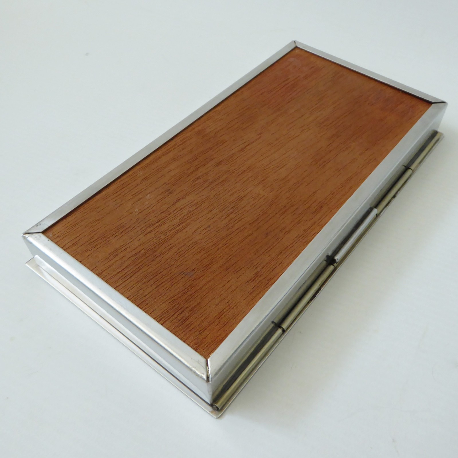 MG Denmark stainless steel cigarette box case, Danish modernist slim vintage 60s - Image 12