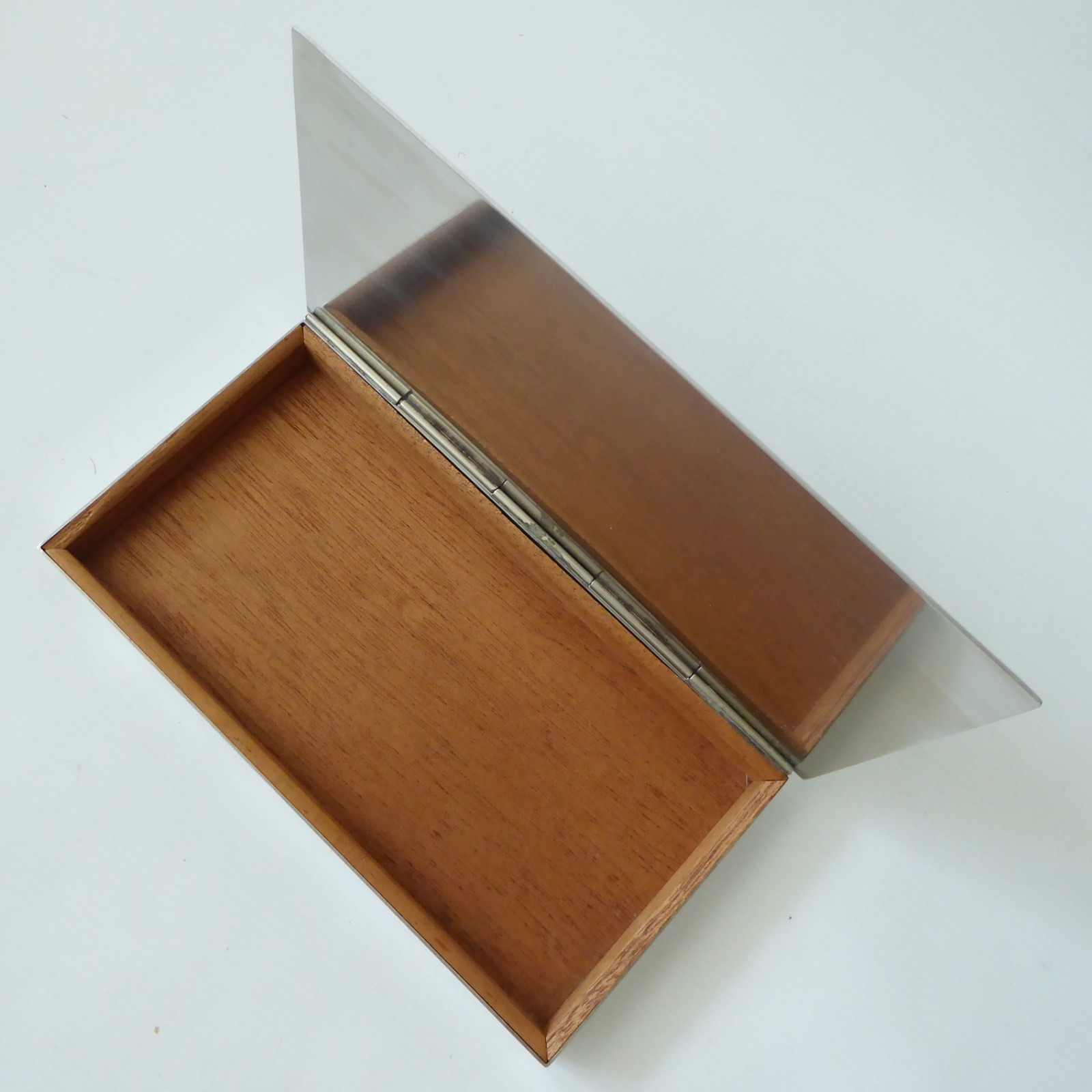 MG Denmark stainless steel cigarette box case, Danish modernist slim vintage 60s - Image 13