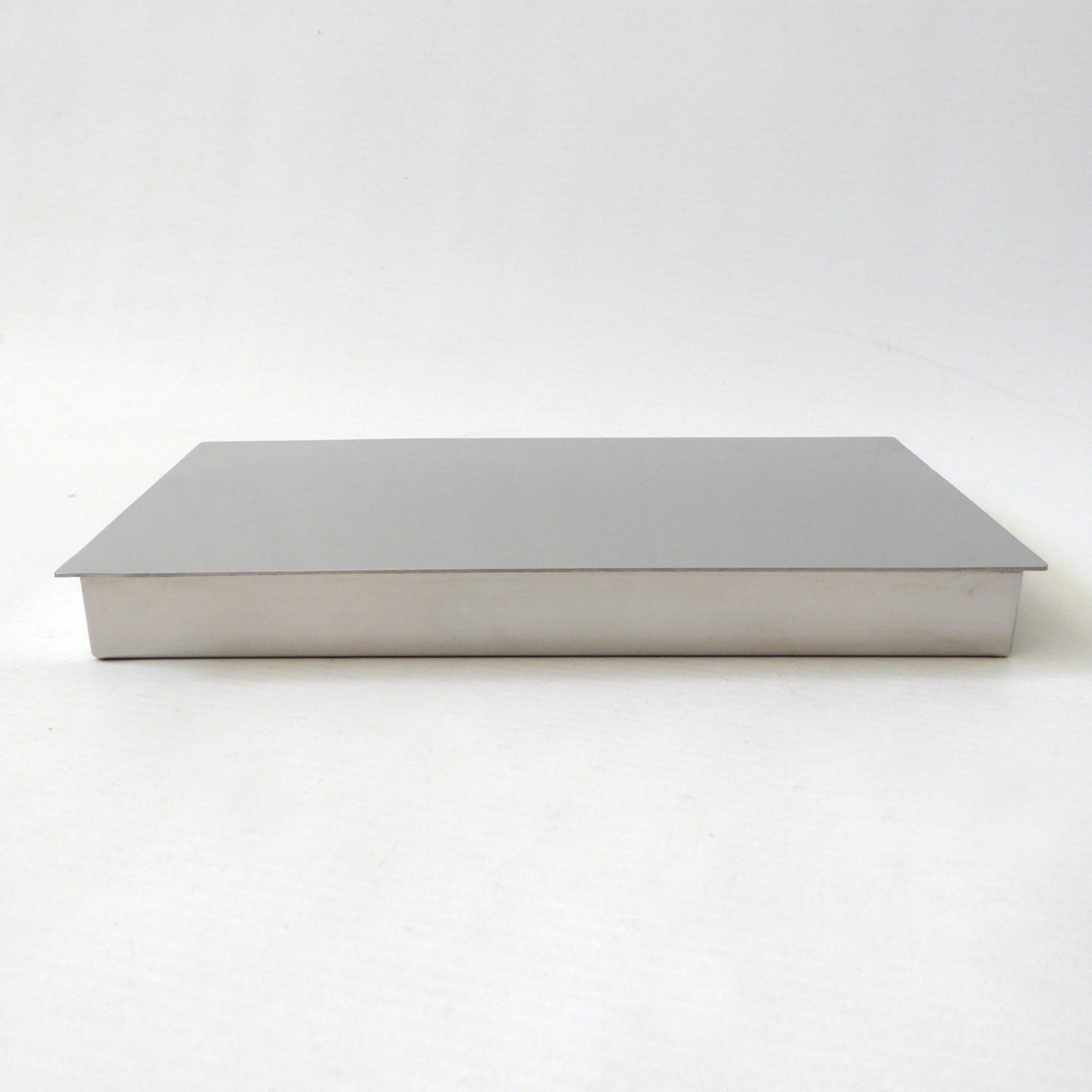 MG Denmark stainless steel cigarette box case, Danish modernist slim vintage 60s - Image 3