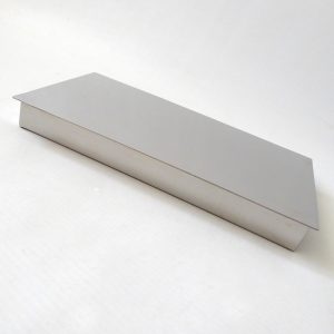 MG Denmark stainless steel cigarette box case, Danish modernist slim vintage 60s