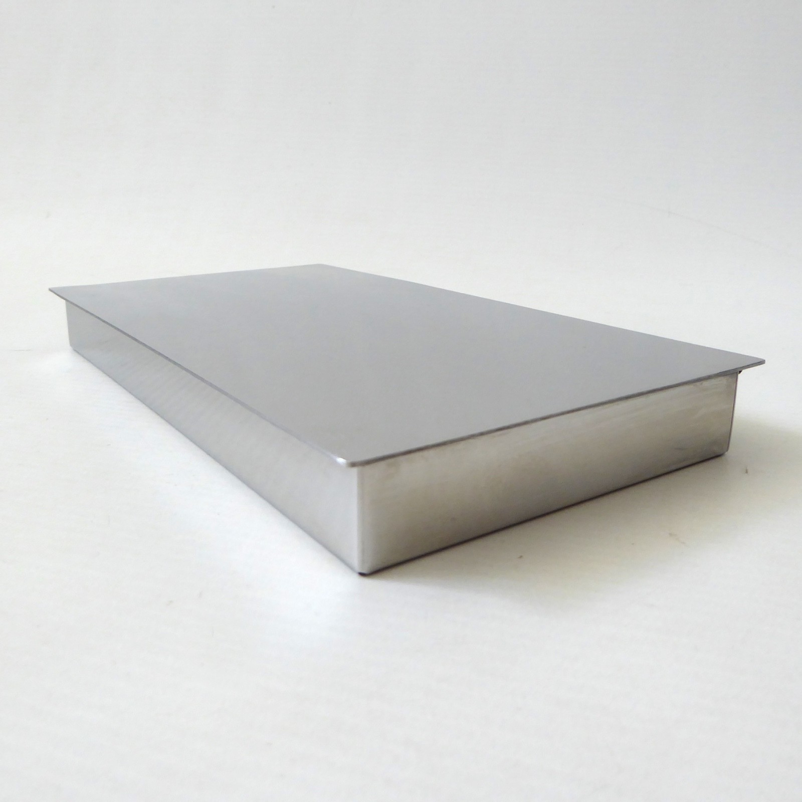 MG Denmark stainless steel cigarette box case, Danish modernist slim vintage 60s - Image 5