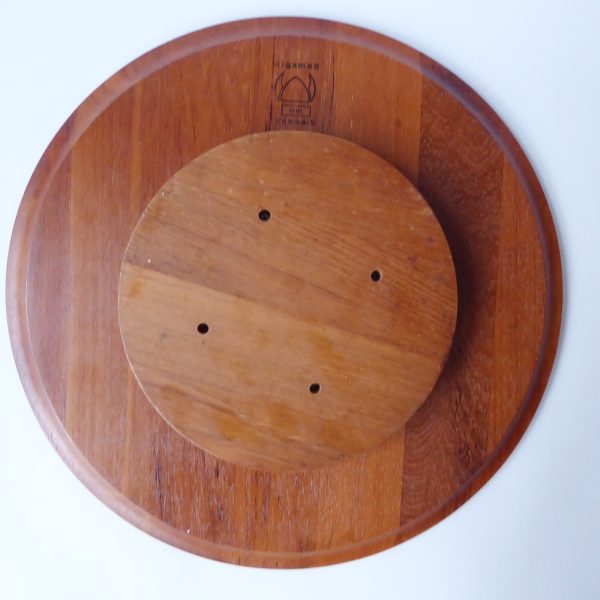 Mid century Digsmed Denmark Lazy Susan tray. Rotating teak wood party food dish - Image 11