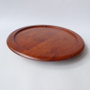 Mid century Digsmed Denmark Lazy Susan tray. Rotating teak wood party food dish