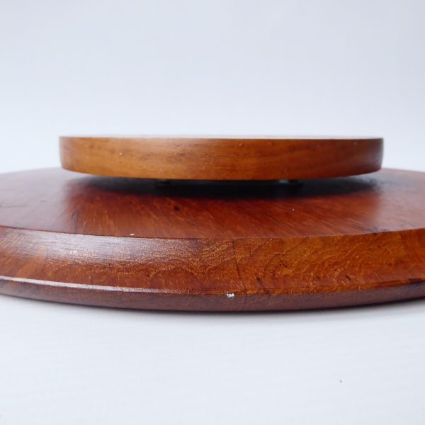 Mid century Digsmed Denmark Lazy Susan tray. Rotating teak wood party food dish - Image 10