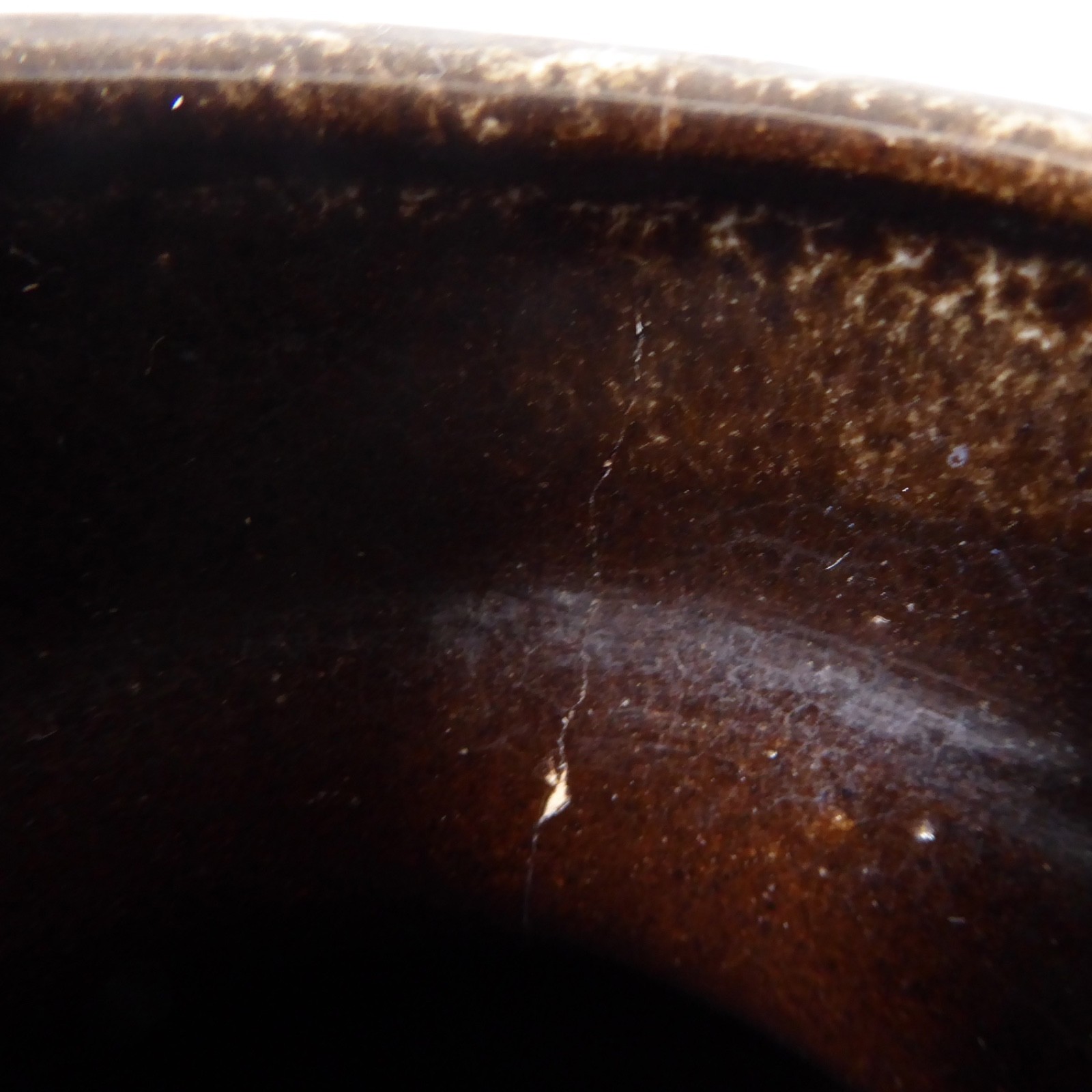 Scheurich 242-22 pottery vase, cream & dark brown, Fat Lava era, West German pot - Image 11