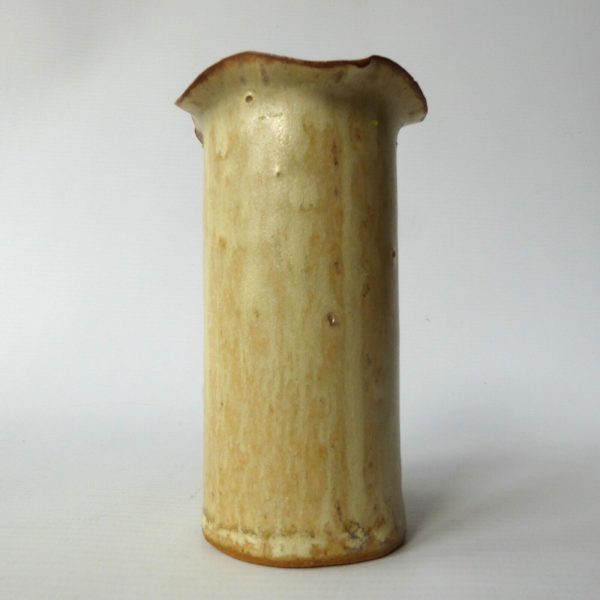 Studio pottery vase with little turtle tortoise. Flared rim small pot 1970s/80s - Image 6