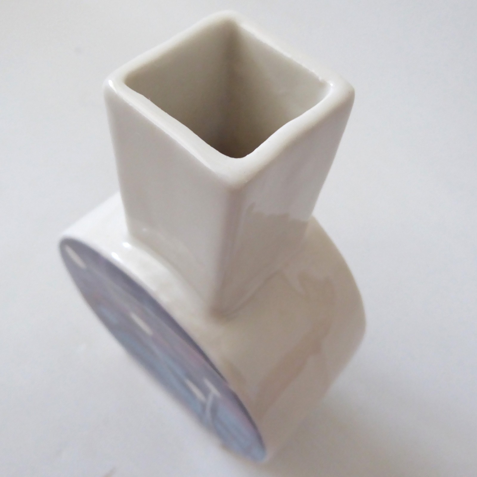 Tim England Isle of Wight porcelain art vase, handmade vintage 80s style pottery - Image 11