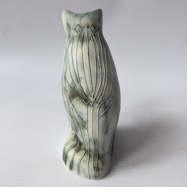 Vintage Carn Pottery Z6 cat figurine by John Beusmans. 1970s retro studio figure - Image 6