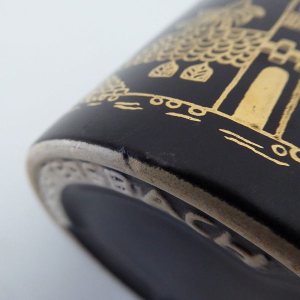 Vintage Waechtersbach black & gold mug. West German Arabian City Palaces ceramic - Image 14