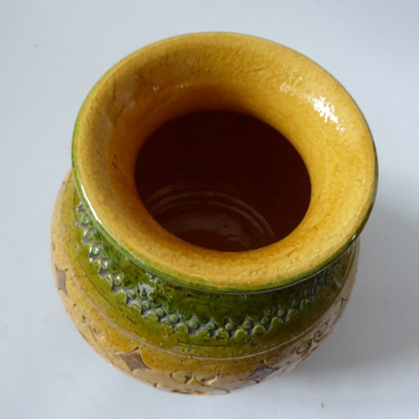 Vintage mid century Studio 4 Italy pottery ceramic vase, Bitossi Arabesque copy - Image 11