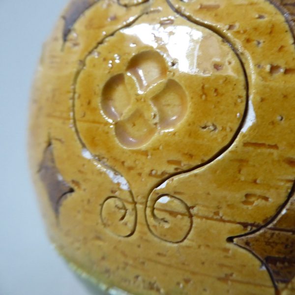 Vintage mid century Studio 4 Italy pottery ceramic vase, Bitossi Arabesque copy - Image 8