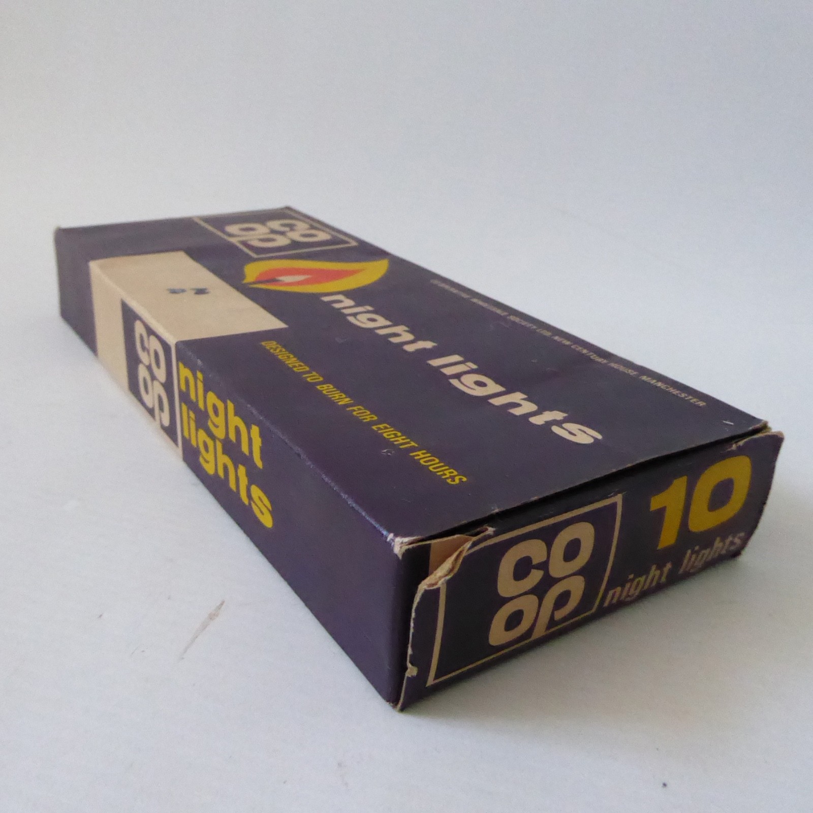 Vintage retro 1960s 1970s night light candles by Co-op, full box of 10 x 8 hours - Image 6