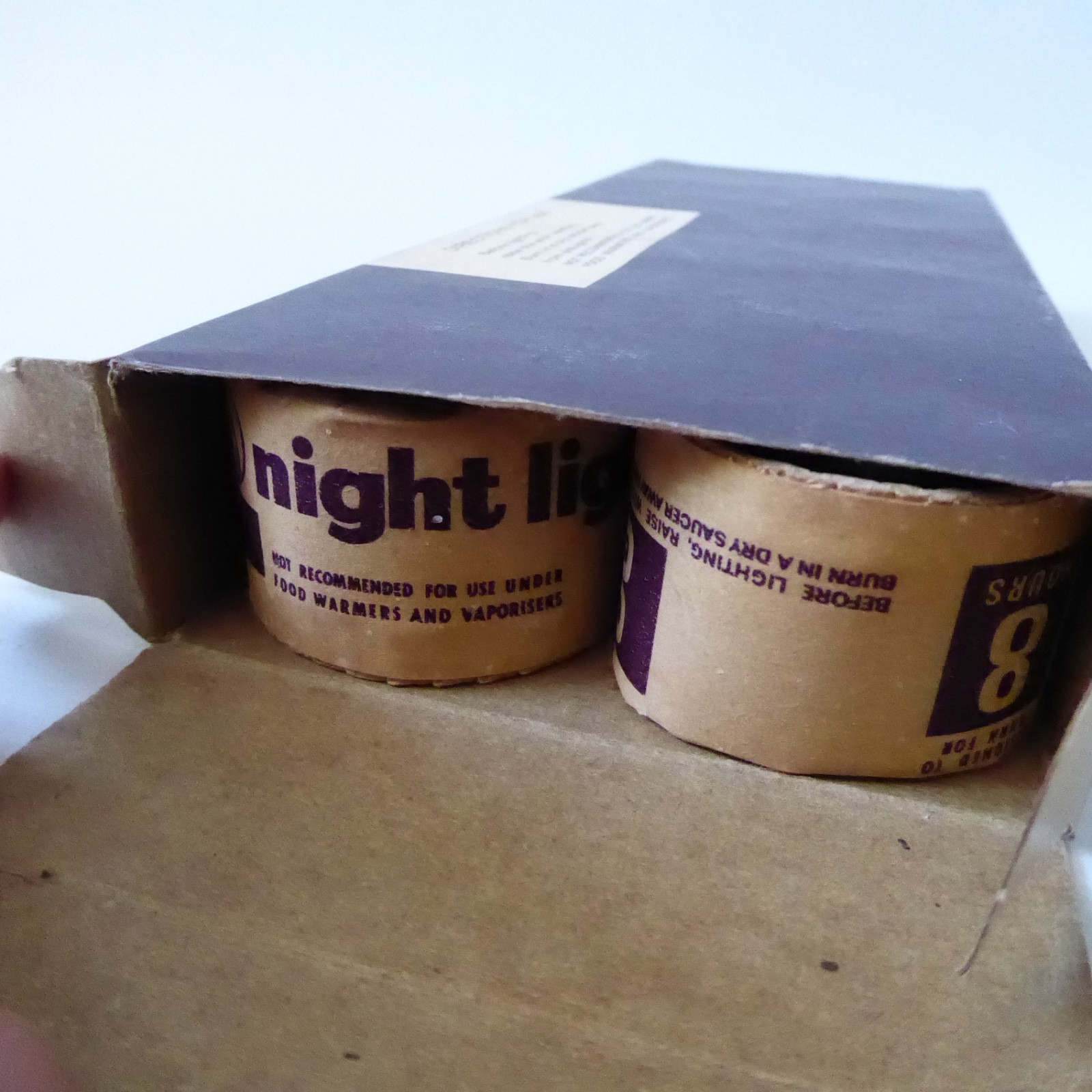 Vintage retro 1960s 1970s night light candles by Co-op, full box of 10 x 8 hours - Image 8